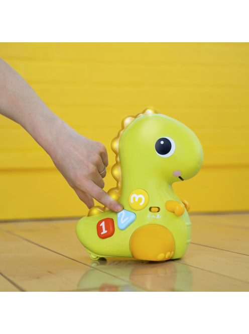 Bright Starts Játék zenélő, világító, mozgó dino, 6 hó+