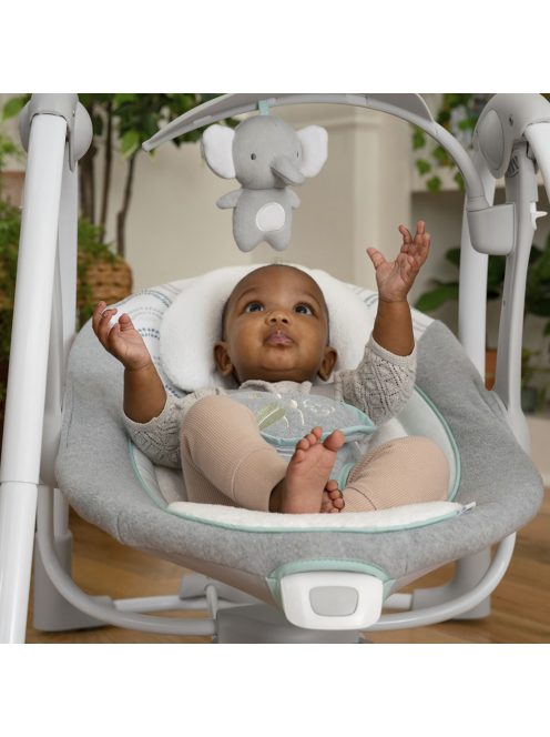 INGENUITY Átalakítható rezgő hinta dallamokkal és adapterrel, Swell™, 2in1, 0 hó+, 9 kg-ig