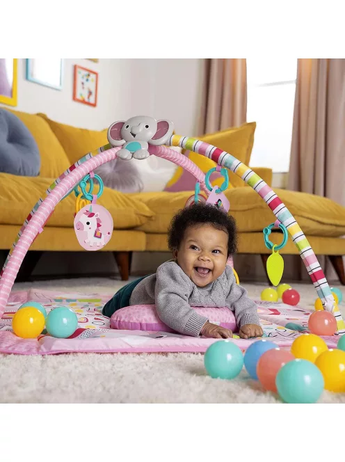 Bright Starts Játszószőnyeg, 5in1 PiP Your Way Ball Play™, Rainbow Tropics™, 0 hó+