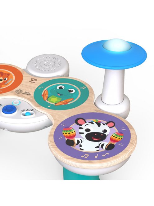 Baby Einstein Zenélő játék dob készlet, Together in Tune Drums™, Connected Magic Touch™, HAPE, 12 hó+