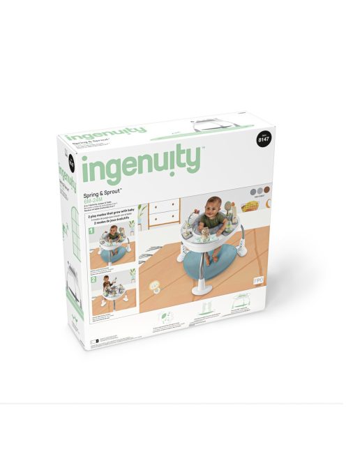 INGENUITY Aktív centrum, 2in1 Spring & Sprout™, 6 hó+ 11 kg-ig
