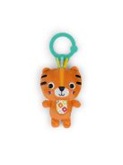 Bright Starts Plüss csörgő tigris C-karikán, Jingle Joy™, 0 hó+