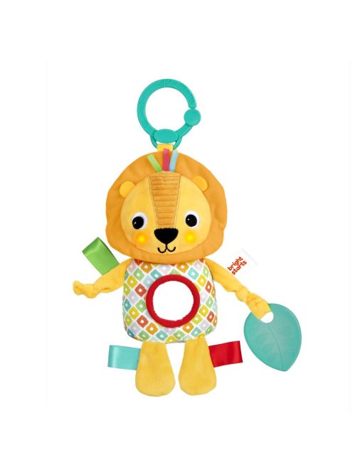 Bright Starts C-karikán játék dallamokkal, oroszlán, Huggin' Lights™, 0 hó+