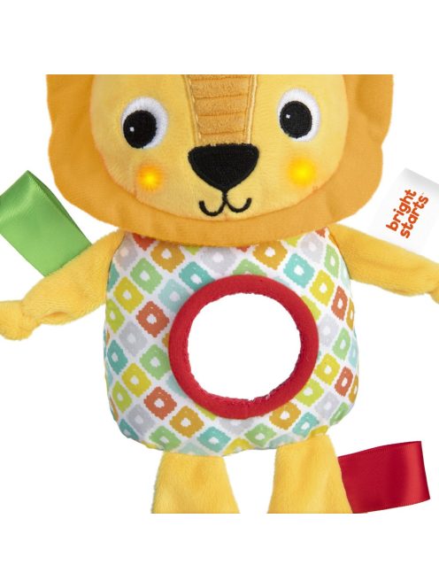 Bright Starts C-karikán játék dallamokkal, oroszlán, Huggin' Lights™, 0 hó+