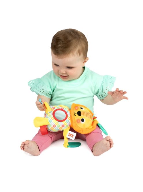 Bright Starts C-karikán játék dallamokkal, oroszlán, Huggin' Lights™, 0 hó+
