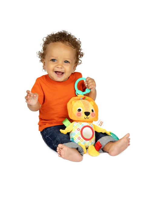 Bright Starts C-karikán játék dallamokkal, oroszlán, Huggin' Lights™, 0 hó+