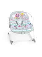 Bright Starts Rezgő hintaszék, Rosy Rainbow™, 0 hó+ 18 kg-ig