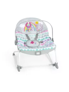   Bright Starts Rezgő hintaszék, Rosy Rainbow™, 0 hó+ 18 kg-ig