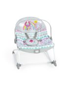 Bright Starts Rezgő hintaszék, Rosy Rainbow™, 0 hó+ 18 kg-ig