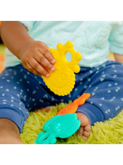 Bright Starts 3 db rágóka, Gummy Buddies™, 3 hó+