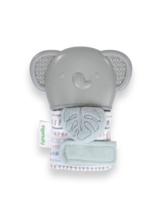 INGENUITY Csörgő/rágóka elefántos kesztyű, Van, 3 hó+