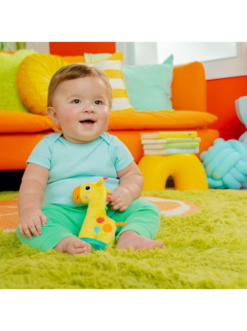 Bright Starts C-karikán játék dallamokkal, Tug Tunes™, zsiráf, 0 hó+