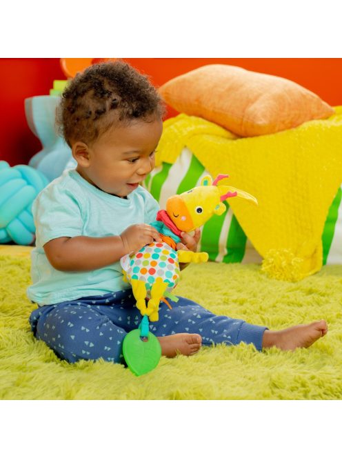 Bright Starts C-karikán játék dallamokkal, zsiráf, Pull Play & Boogie™, 0 hó+