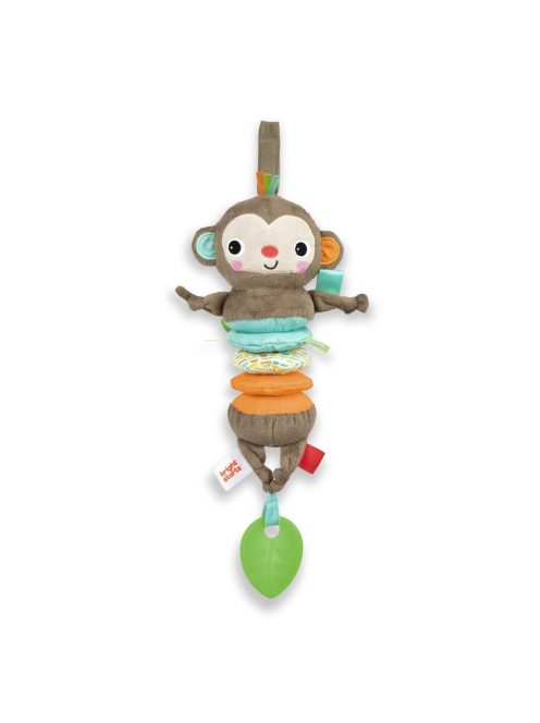 Bright Starts C-karikán játék dallamokkal, majom, Pull Play & Boogie™, 0 hó+