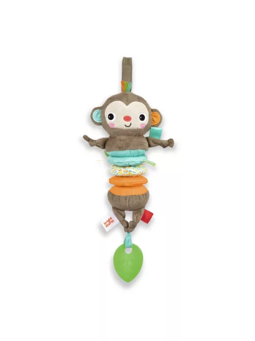 Bright Starts C-karikán játék dallamokkal, majom, Pull Play & Boogie™, 0 hó+