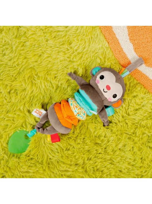 Bright Starts C-karikán játék dallamokkal, majom, Pull Play & Boogie™, 0 hó+
