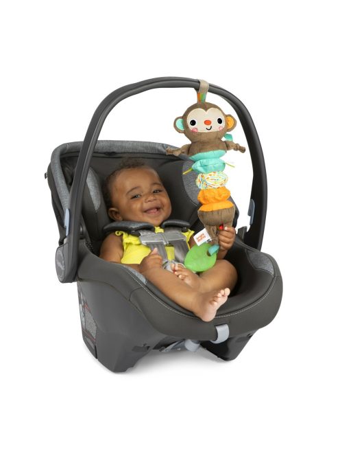 Bright Starts C-karikán játék dallamokkal, majom, Pull Play & Boogie™, 0 hó+