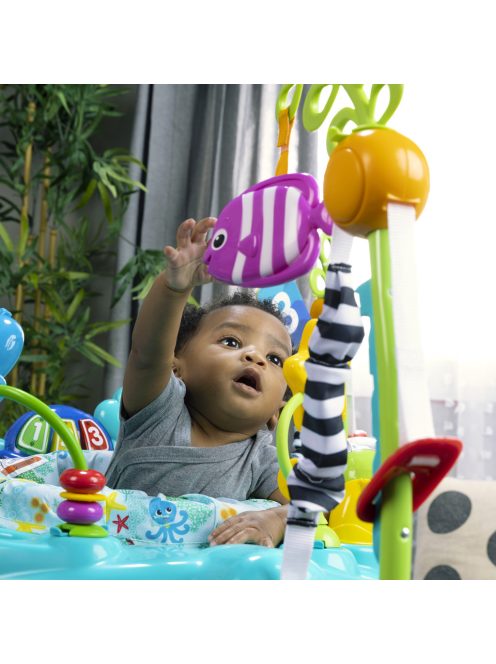 Baby Einstein Ugráló/Tevékenységi központ 2 az 1-ben Curiosity Cove™ 6 hónapos kortól 11 kg-ig