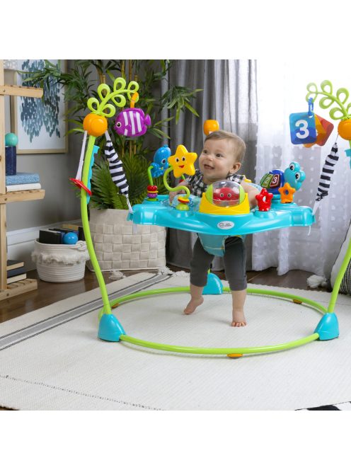 Baby Einstein Ugráló/Tevékenységi központ 2 az 1-ben Curiosity Cove™ 6 hónapos kortól 11 kg-ig