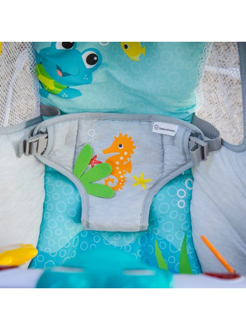 BABY EINSTEIN Zenélő rezgő pihenőszék fényekkel Kick to It Neptune 9 kg-ig