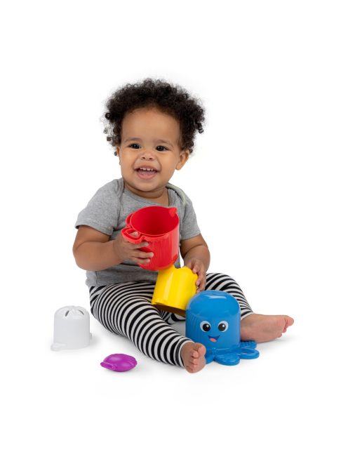 Baby Einstein Egymásra rakható poharak, Opus's Stack & Stream™, 5 darabos készlet, 3 hó+