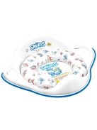 Maltex Puha WC szűkítő fogantyúval, Hupikék törpikék, white