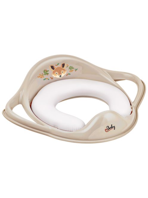 Maltex WC szűkítő fogantyúkkal, puha The Nature Buddies Róka - Bézs