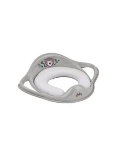   Maltex WC szűkítő puha fogantyúkkal The Nature Buddies Medve - Szürke