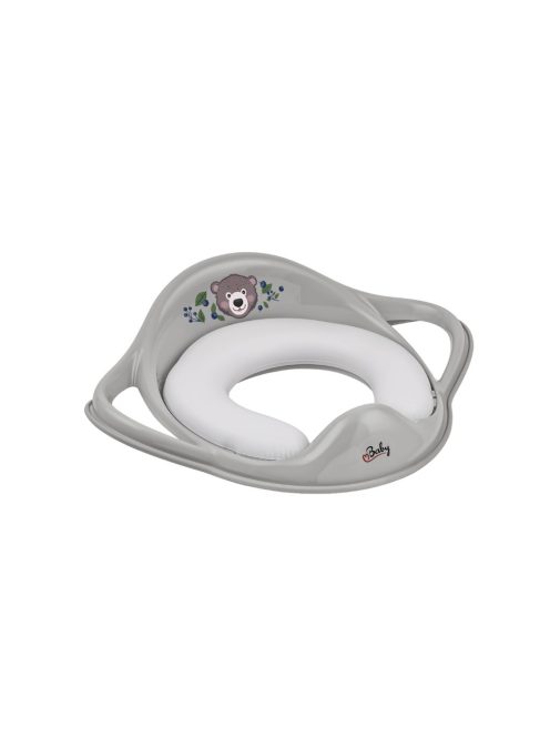 Maltex WC szűkítő puha fogantyúkkal The Nature Buddies Medve - Szürke