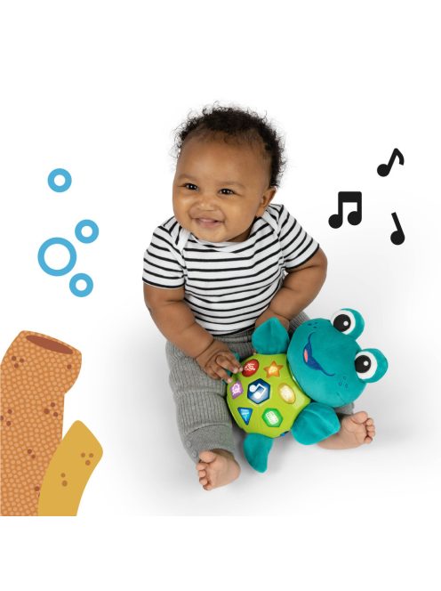 Baby Einstein Zenélő interaktív játék teknős, Neptune's Cuddly Composer™, 6 hó+