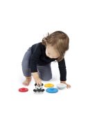 Baby Einstein Rágóka építőjáték, zebra Stack & Wobble Zen™, 3 hó+