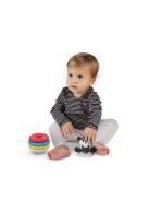 Baby Einstein Rágóka építőjáték, zebra Stack & Wobble Zen™, 3 hó+
