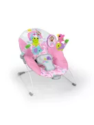 Bright Starts Rezgő pihenőszék, Pink Paradise™, 0 hó+, 9 kg-ig