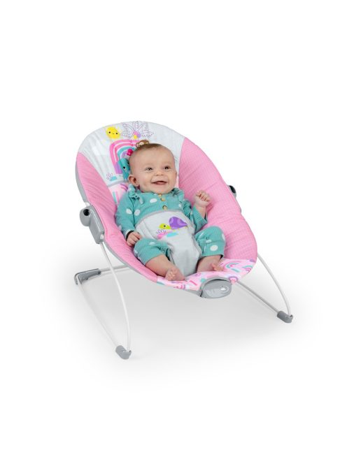 Bright Starts Rezgő pihenőszék, Pink Paradise™, 0 hó+, 9 kg-ig