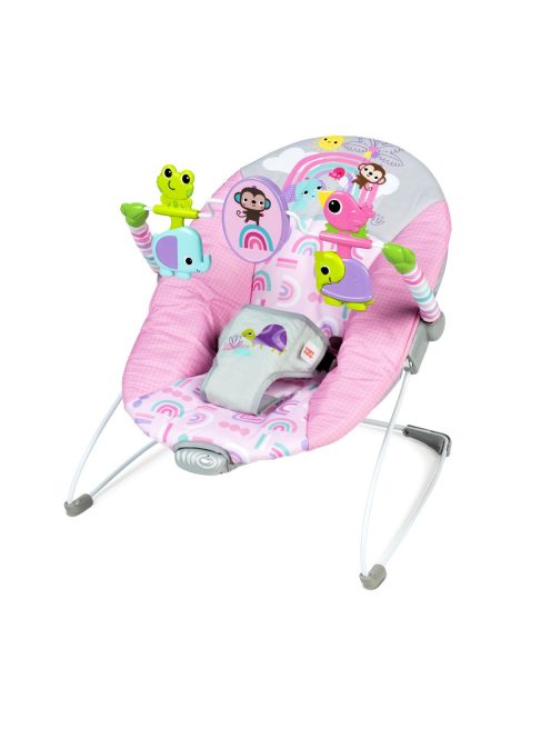 Bright Starts Rezgő pihenőszék, Pink Paradise™, 0 hó+, 9 kg-ig