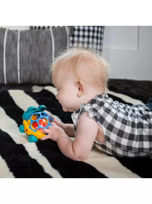 OBALL Autó és csörgő, 2in1 Curious Car, teknős, Neptune™, 3 hó+