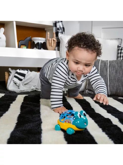 OBALL Autó és csörgő, 2in1 Curious Car, teknős, Neptune™, 3 hó+