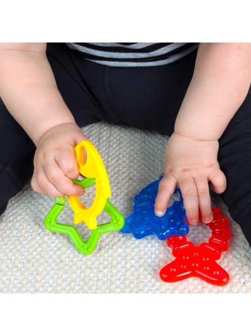 BABY EINSTEIN Rágóka 4db BPA mentes Cool Critters 3hó+
