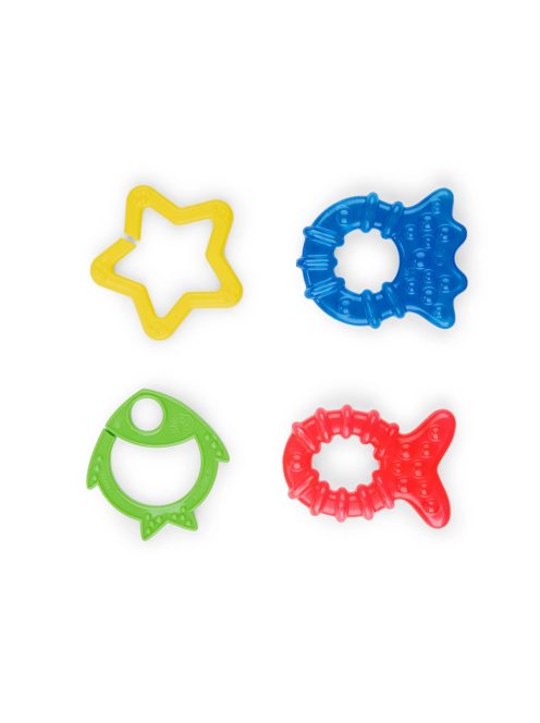 BABY EINSTEIN Rágóka 4db BPA mentes Cool Critters 3hó+