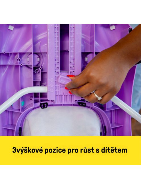 Bright Starts 3 az 1-ben járóka versenyző 6-24 hó - Pink