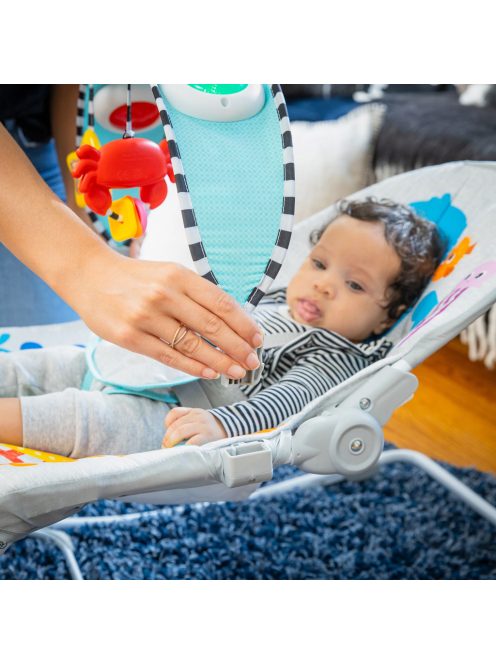 BABY EINSTEIN Zenélő rezgő pihenőszék Kick to It Opus 18kg-ig