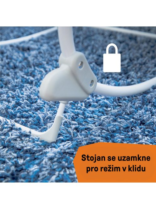 BABY EINSTEIN Zenélő rezgő pihenőszék Kick to It Opus 18kg-ig