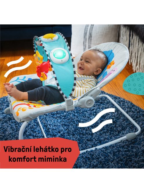 BABY EINSTEIN Zenélő rezgő pihenőszék Kick to It Opus 18kg-ig