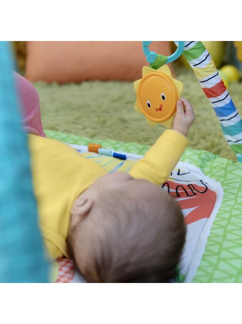 BRIGHT STARTS Játszószőnyeg játékhíddal Wild Wiggles aktivitással 0hó+