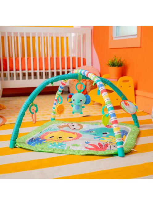 Bright Starts Játszószőnyeg játékhíddal Wild Wiggles aktivitással - 0hó+