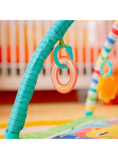 Bright Starts Játszószőnyeg játékhíddal Wild Wiggles aktivitással - 0hó+