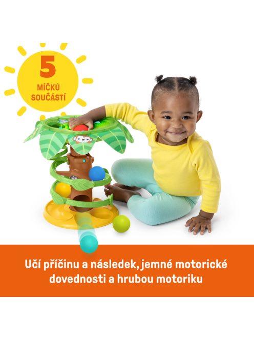BRIGHT STARTS Zenélő golyópálya Tropical Twirl 6hó+