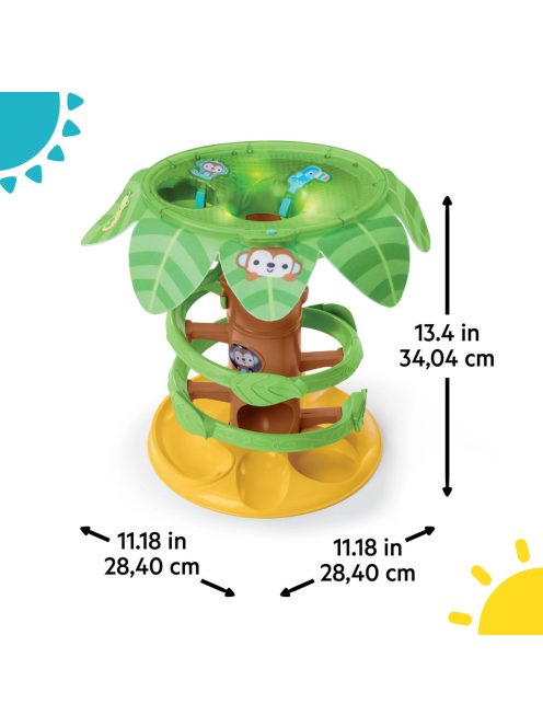 BRIGHT STARTS Zenélő golyópálya Tropical Twirl 6hó+