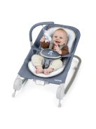 INGENUITY Rezgő masszázs pihenőszék dallamokkal, Happy Belly™, Rock-to-Bounce, Chambray, 0 hó+, 9 kg-ig
