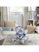 INGENUITY Rezgő masszázs pihenőszék dallamokkal, Happy Belly™, Rock-to-Bounce, Chambray, 0 hó+, 9 kg-ig